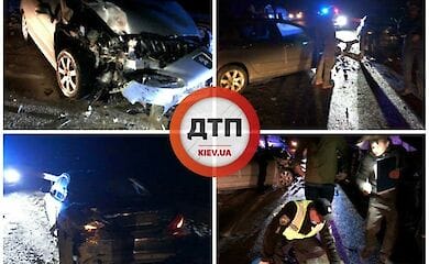 На трасі під Києвом зіткнулися два автомобілі
