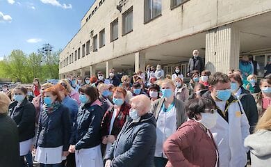 В клінічній лікарні "Психіатрія" в Києві протест через скорочення фінансування