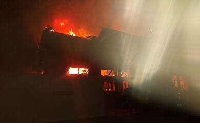 Масштабный пожар на складе под Киевом: зарево было видно за километры