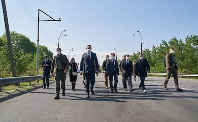 Президент Володимир Зеленський в ході робочої поїздки в Закарпатську область