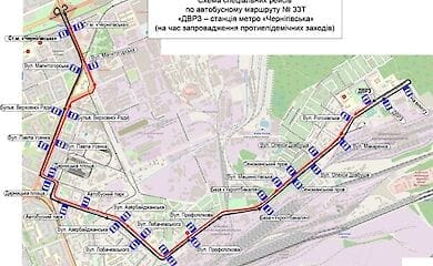 Какой транспорт запустят завтра в Киеве - карты