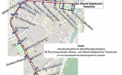 Какой транспорт запустят завтра в Киеве - карты