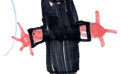 Детские рисунки отобрали для обложки Vogue