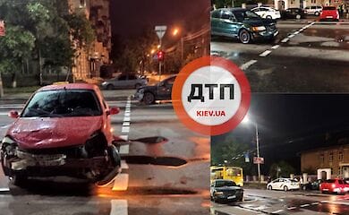 У Києві на Будівельників зіткнулися два авто