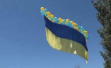Активисты поздравили Донецк с Днем Конституции 