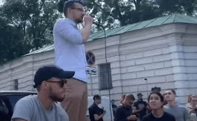 В Киеве усилили охрану центра, там собирается Нацкорпус. Прямая трансляция митинга