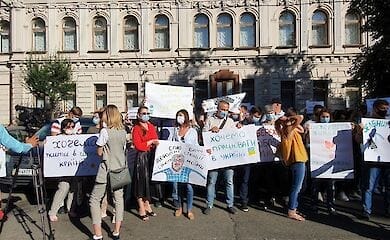 В центре Киева митингуют энергетики