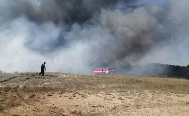 Під Миколаєвом спалахнула пожежа