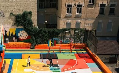 Как выглядит новая спортплощадка от Puma в Киеве с другого ракурса