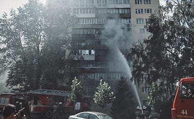 В Киеве во время пожара погибла женщина