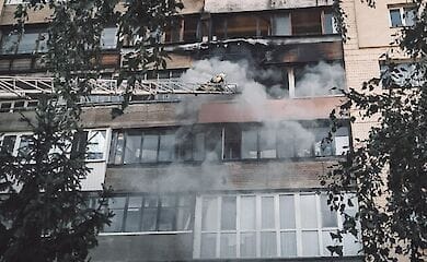 В Киеве во время пожара погибла женщина