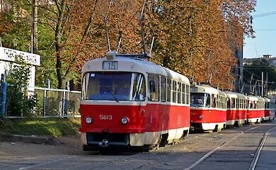 Из-за пассажира без маски в Киеве сбился график трамваев