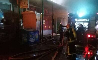 У Києві біля центрального вокзалу згоріли кіоски