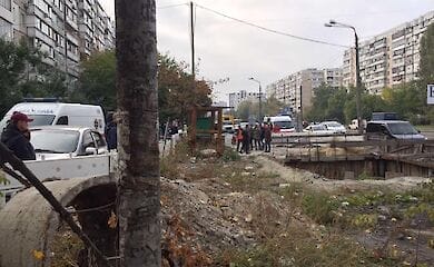 В Дарницком районе Киева произошел взрыв на коллекторе