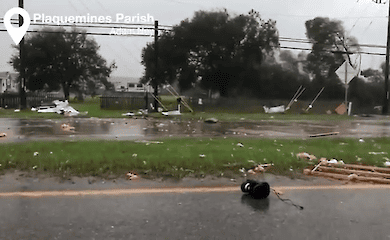 На Луизиану обрушился ураган «Зета»