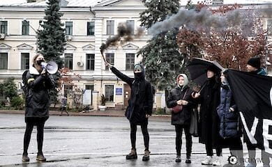 В Киеве провели акцию ко Дню вегана