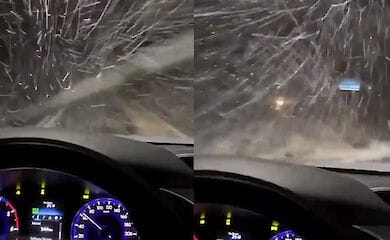 У Туреччині в гірських районах Анталії пройшов перший снігопад