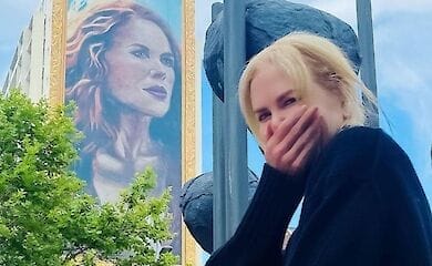 Николь Кидман изобразили на 18-этажном доме в Сиднее