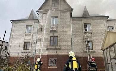 В Соломенском районе Киева – масштабный пожар