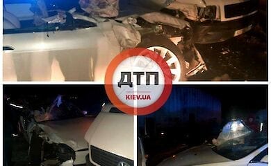 Під Києвом «Тесла» залетіла під фуру: є постраждалі