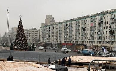 В центре Киева установили еще одну елку
