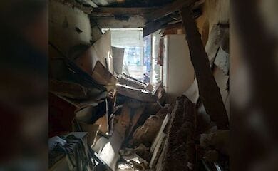 В Кривом Роге Днепропетровской области обвалился&nbsp;потолок в частном жилом доме