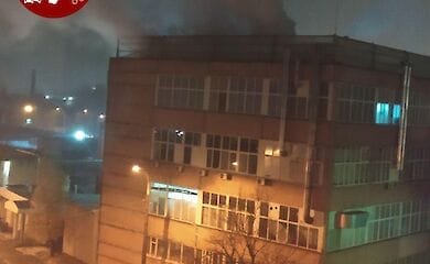 В Киеве ночью горел завод