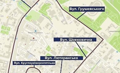 С 13:00 перекроют центр Киева