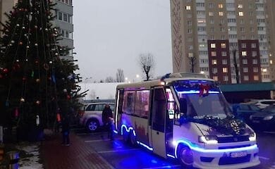 По Киеву ездит "музыкальная" маршрутка