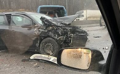 Под Киевом столкнулись сразу 7 авто