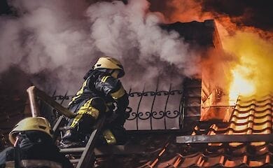 В новогоднюю ночь в столице произошли два пожара