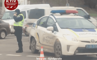 ДТП в Оболонському районі за участю авто патрульних