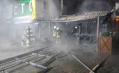 Пожежа в Голосіївському районі