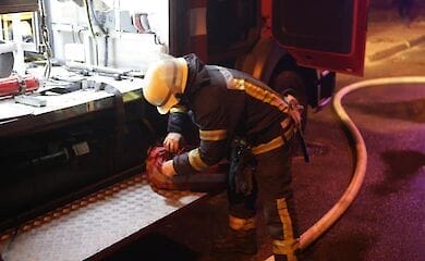 В Киеве горела пятиэтажка