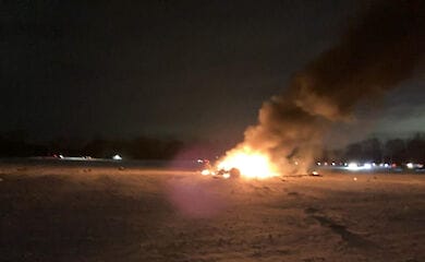 В штате Нью-Йорк потерпел крушение военный вертолет