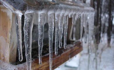 Киевлян предупредили о падении сосулек
