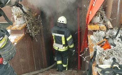 У центрі Києва згоріло кафе