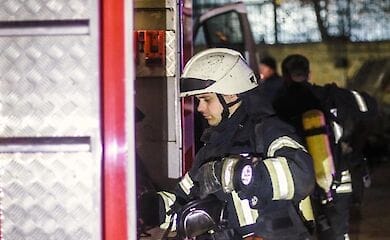 В Киеве на Теремках горел гаражный кооператив