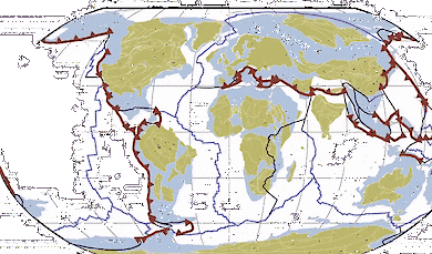 Как за миллионы лет изменялась поверхность Земли 