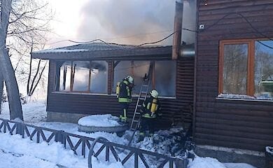 В одном из киевских парков горело кафе