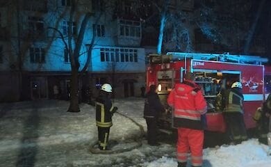В Киеве горел магазин