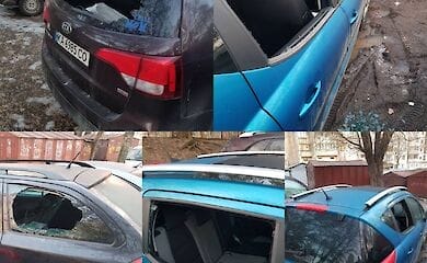 В Киеве на Демеевке массово ограбили автомобили