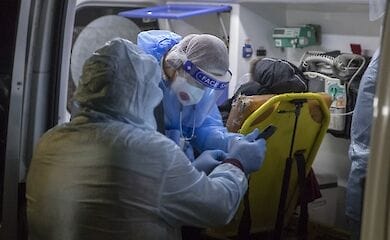 В Києві показали, як лікують хворих на Covid-19