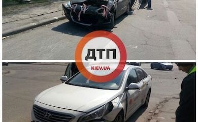 В Киеве в Святошинском районе ДТП с участием такси