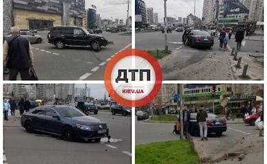 В Киеве на Левом берегу произошло ДТП
