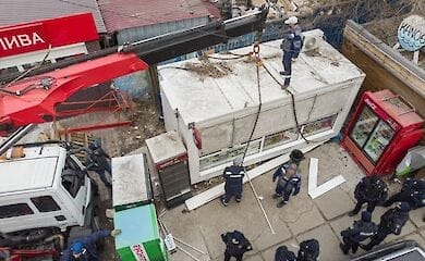 В Киеве продолжается борьба с киосками