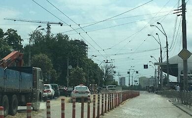 В Киеве на Правом берегу произошел потоп