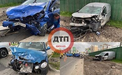 Масштабное ДТП под Киевом, трое пострадавших