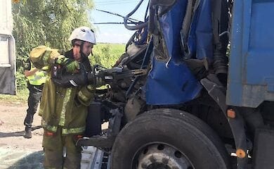 Под Киевом столкнулись два грузовика, есть пострадавшие