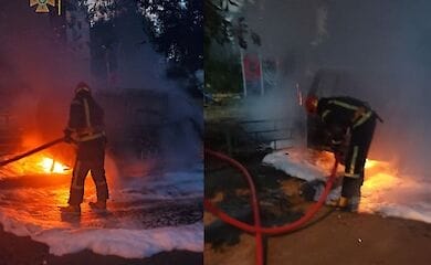 У Києві на Липках згоріла «Таврія»